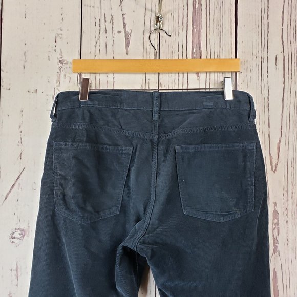 J. Crew Corduroy Jeans Womens Size 31/30 Cropped Below Waist Cotton Black - Picture 4 of 9